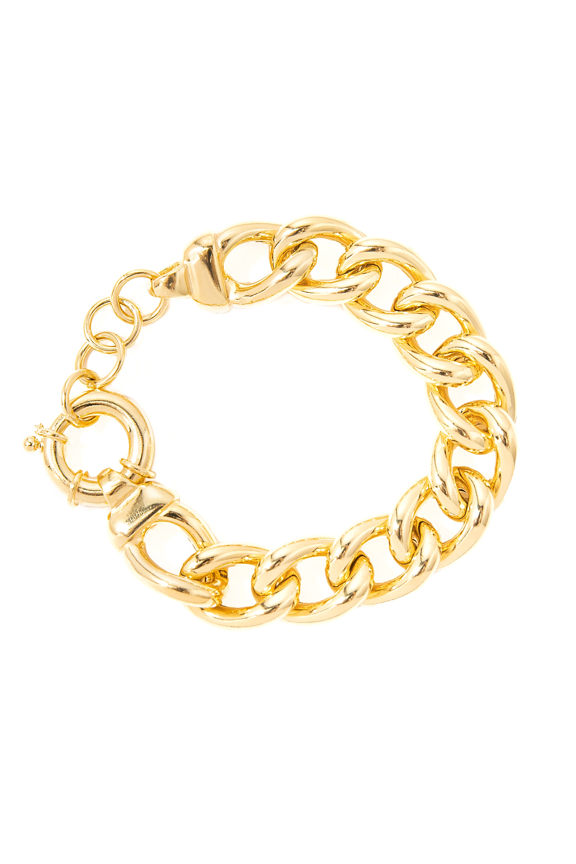 925 Gold Large Grumetta Bracelet