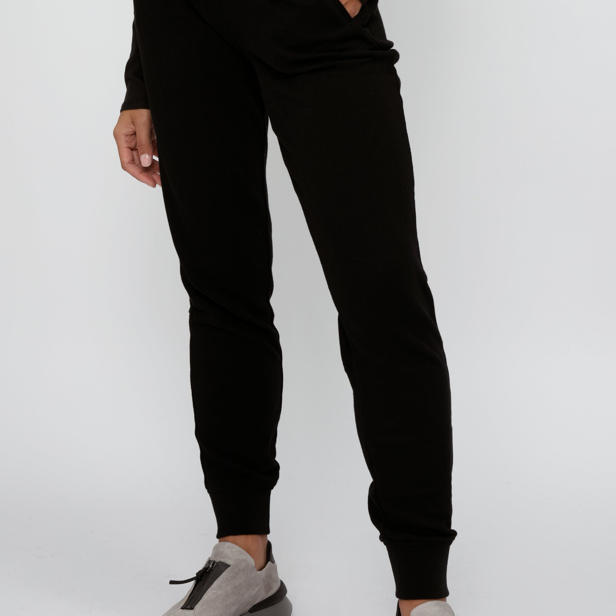ATM French Terry Slim Sweatpant in Black