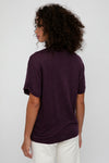 IRO Timeo Crewneck T-Shirt in Dark Purple
