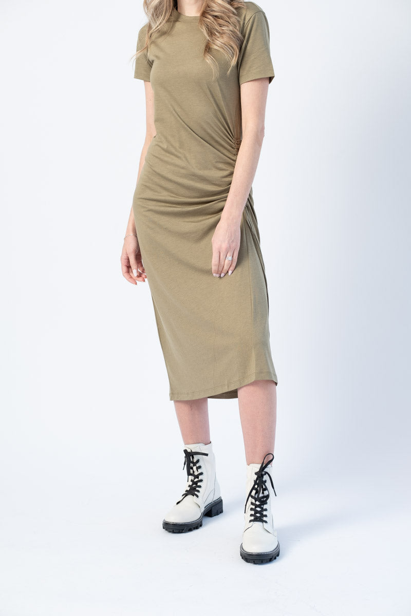RAG & BONE Ina Dress in Light Olive
